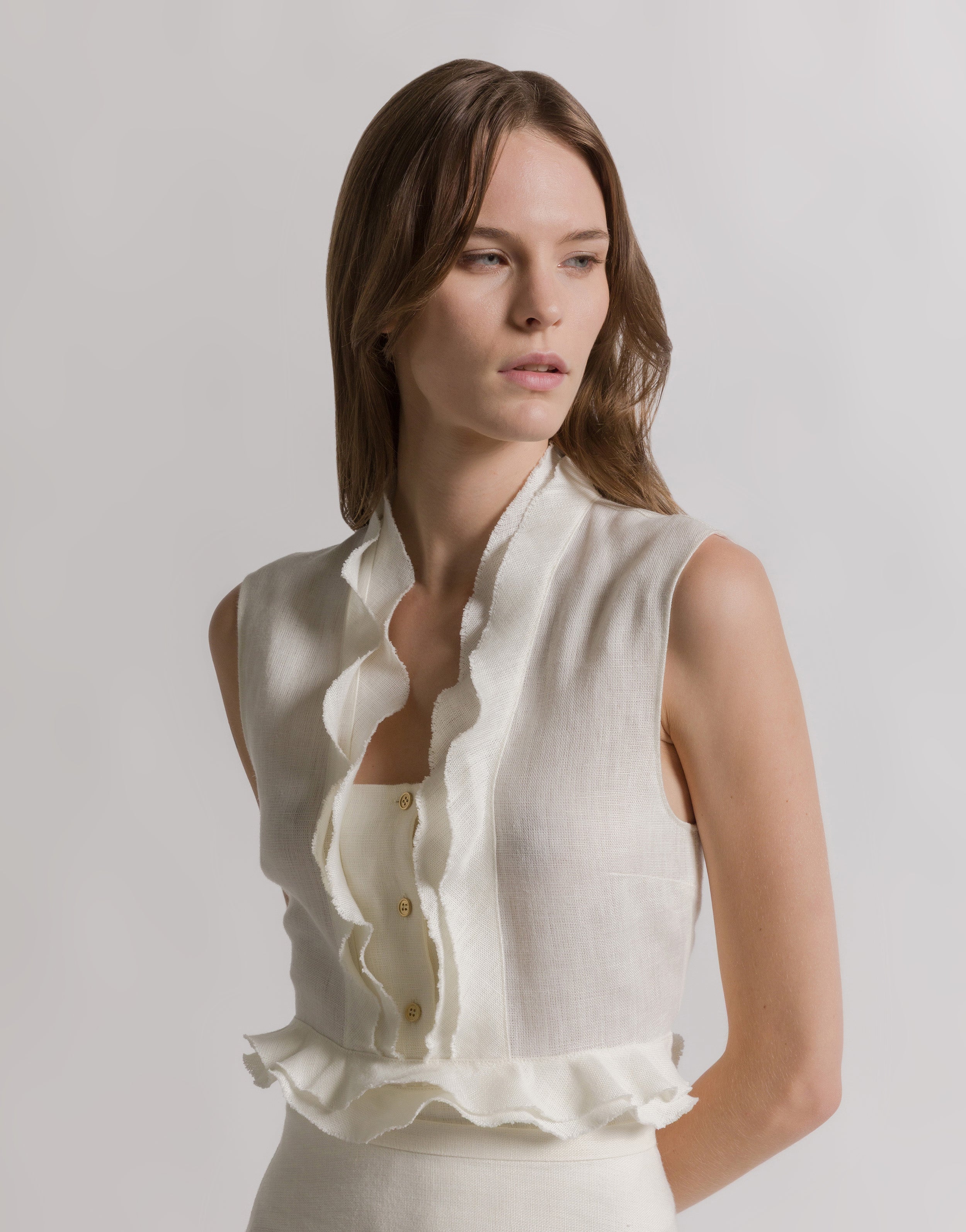 【L'Appartement】Stand Frill Blouse Aeffe_2Farticle_imgs_2FAEF261U