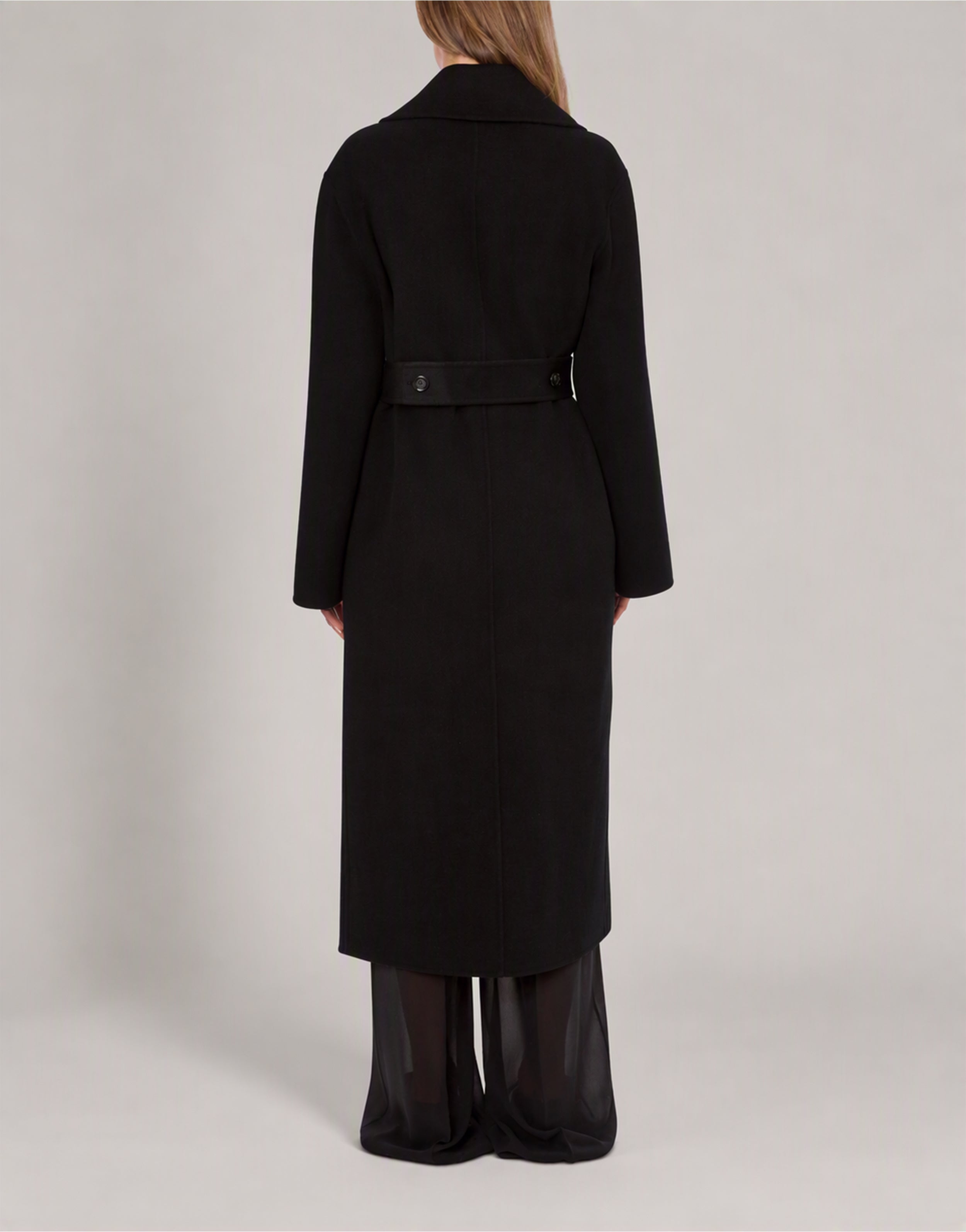 Long wrap coat in wool and cashmere | Alberta Ferretti