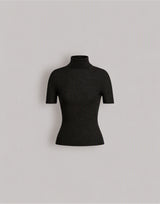 Top in lana e cashmere con schiena scoperta