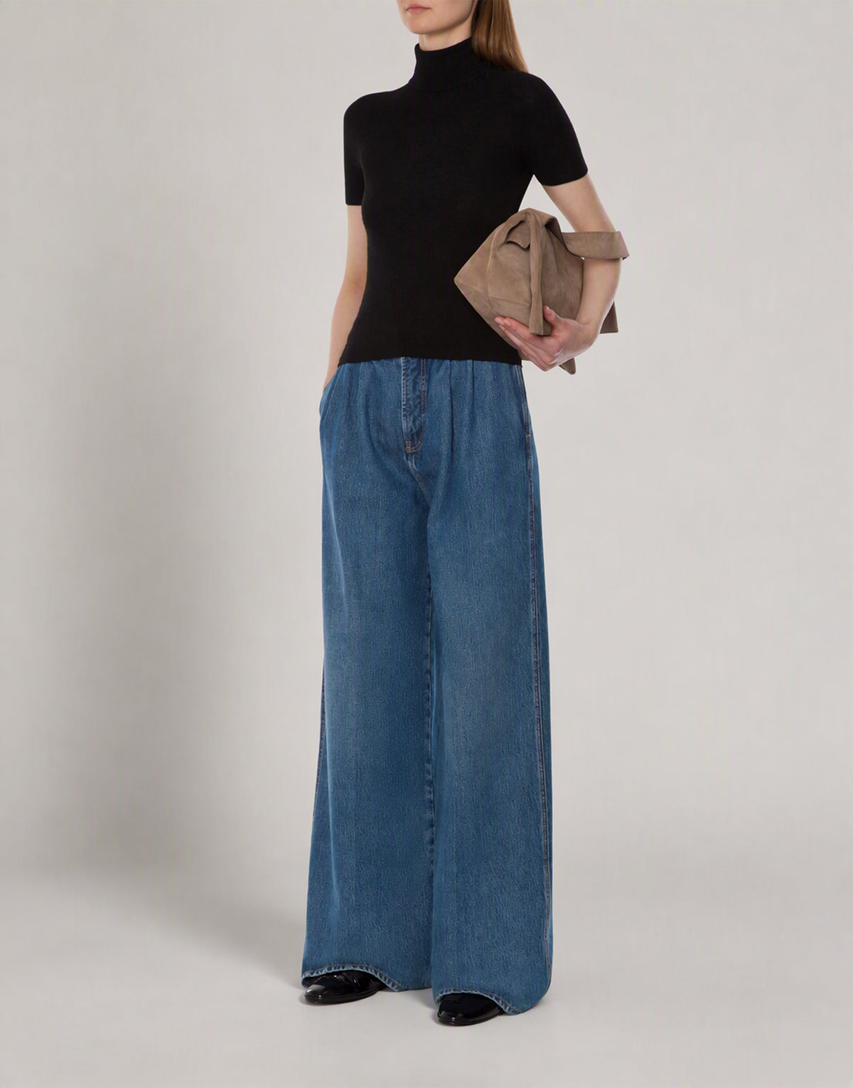 Top en laine et cachemire avec le dos dénudé 黑色 Alberta Ferretti Boutique Online 3