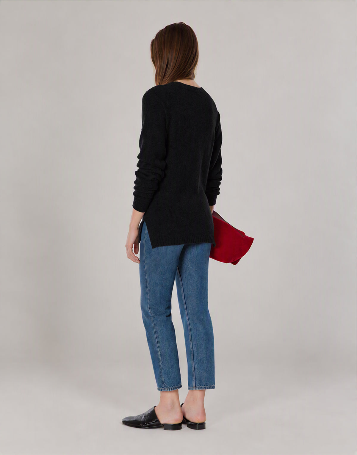 Logo cashmere sweater 黑色 Alberta Ferretti Boutique Online 3