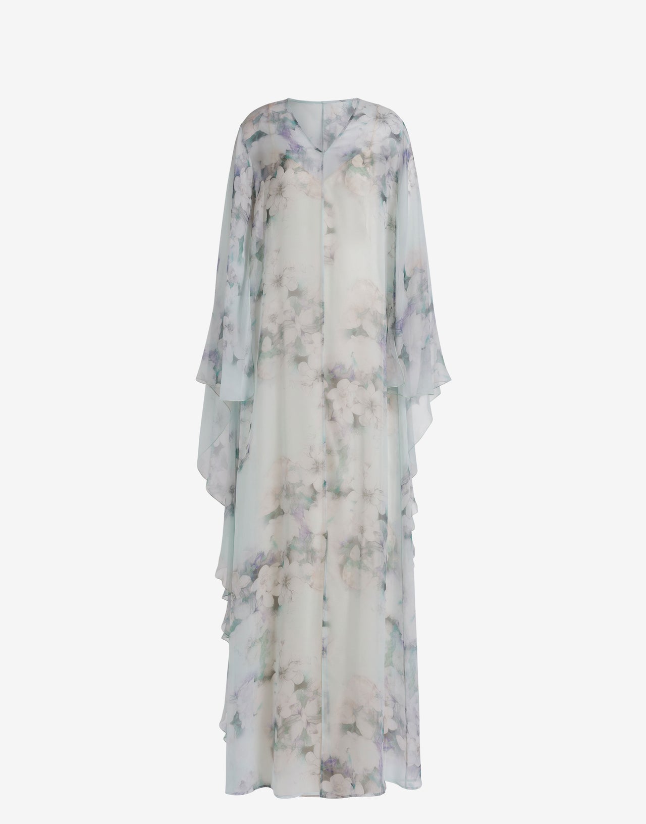 카프탄 쉬폰 드레스 Grey Alberta Ferretti Boutique Online 1