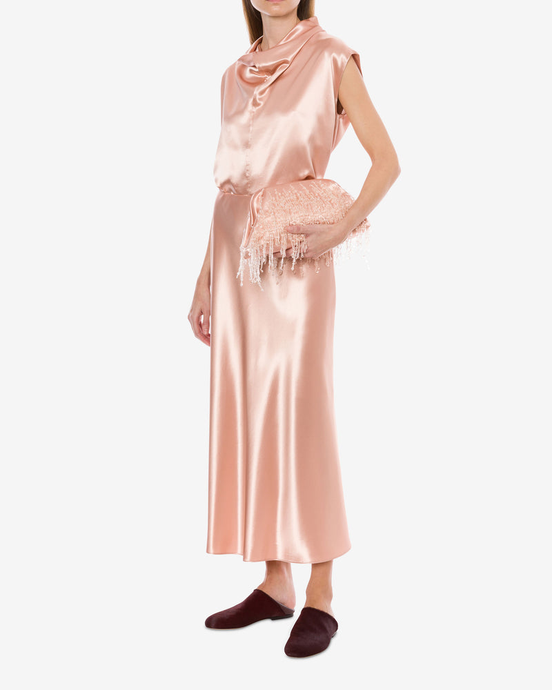 Glossy satin top Pink Alberta Ferretti Boutique Online 1