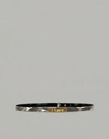 Ceinture Minimale en Cuir de Serpent
