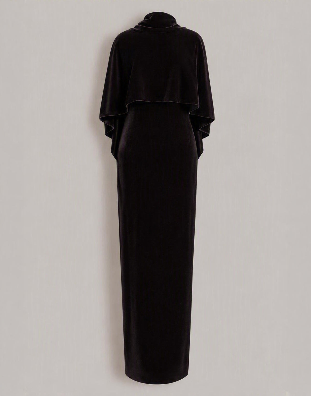 Velvet evening dress with capelet Purple Alberta Ferretti Boutique Online 1