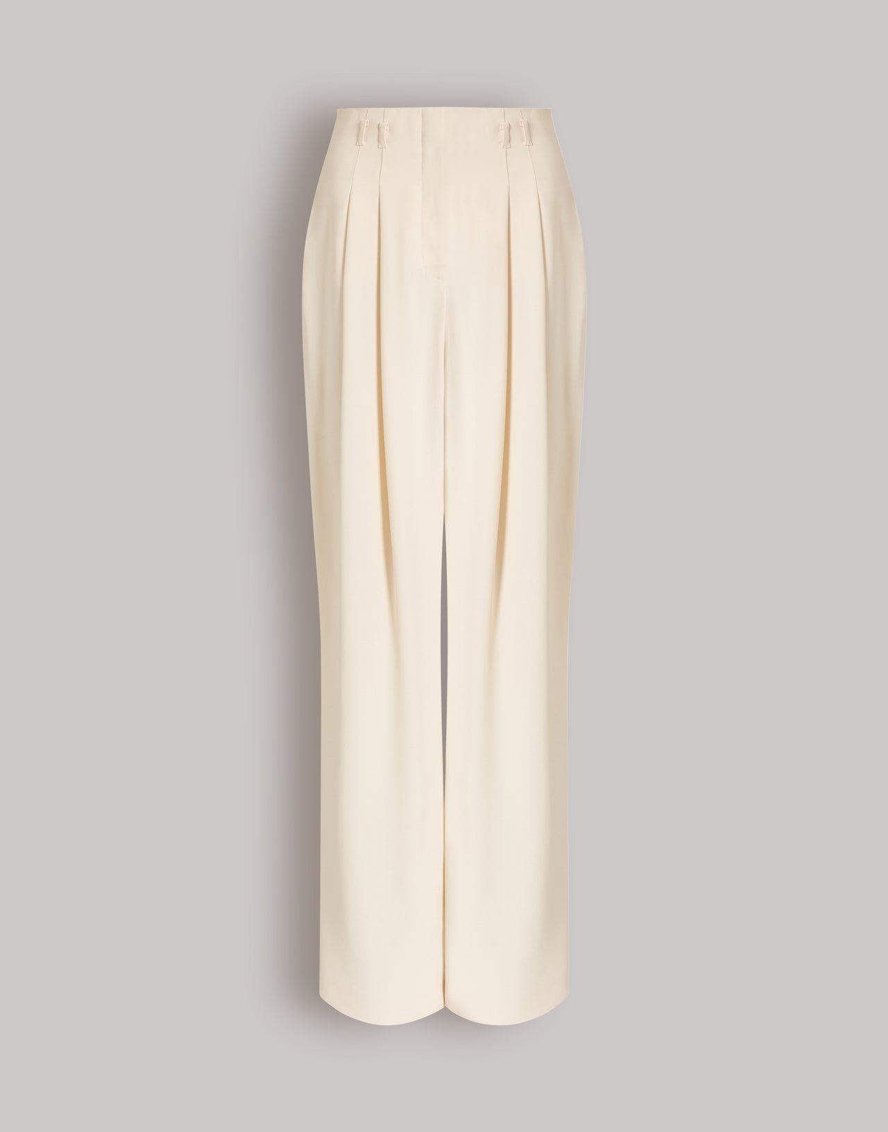 Wide-leg tailored trousers with pleats White Alberta Ferretti Boutique Online 1