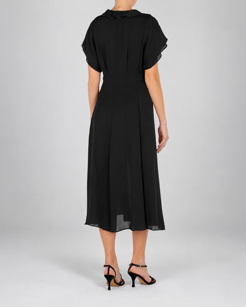Fluid georgette midi dress