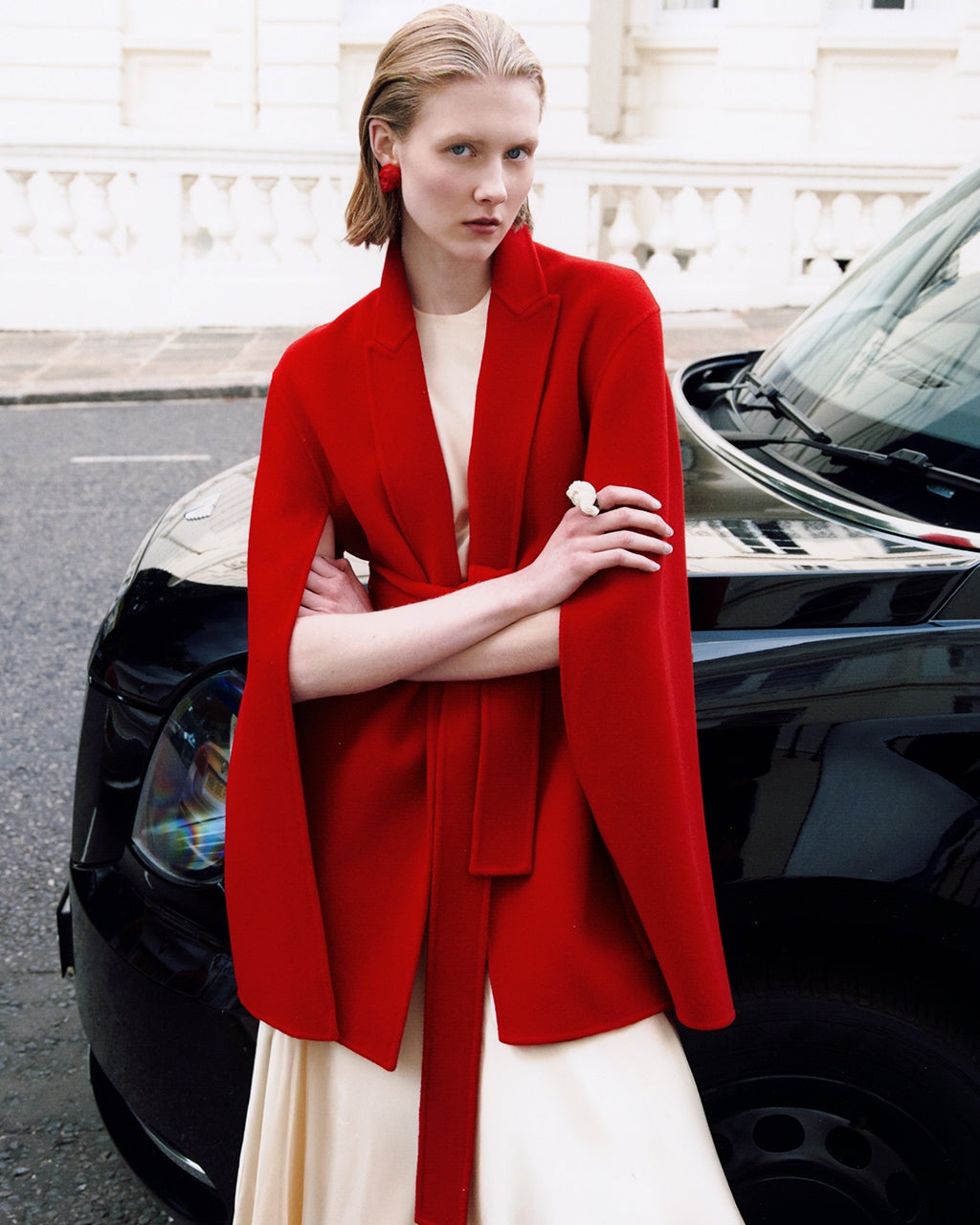 フィロソフィーアルベルタフェレっティ PHILOSOPHY DI ALBERTA FERRETTIシープスキン切り絵風コート JK0