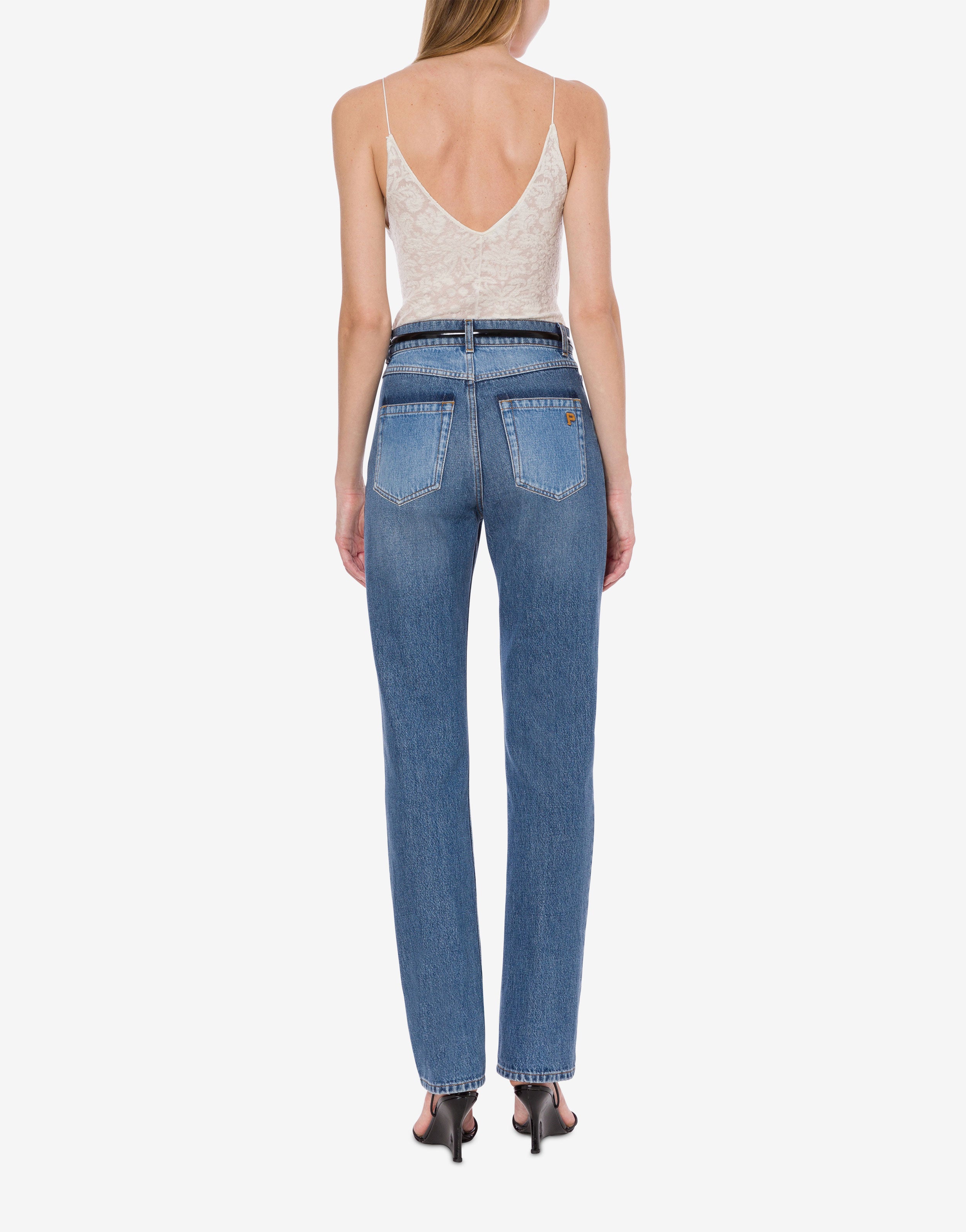 Denim trousers patchwork | Alberta Ferretti