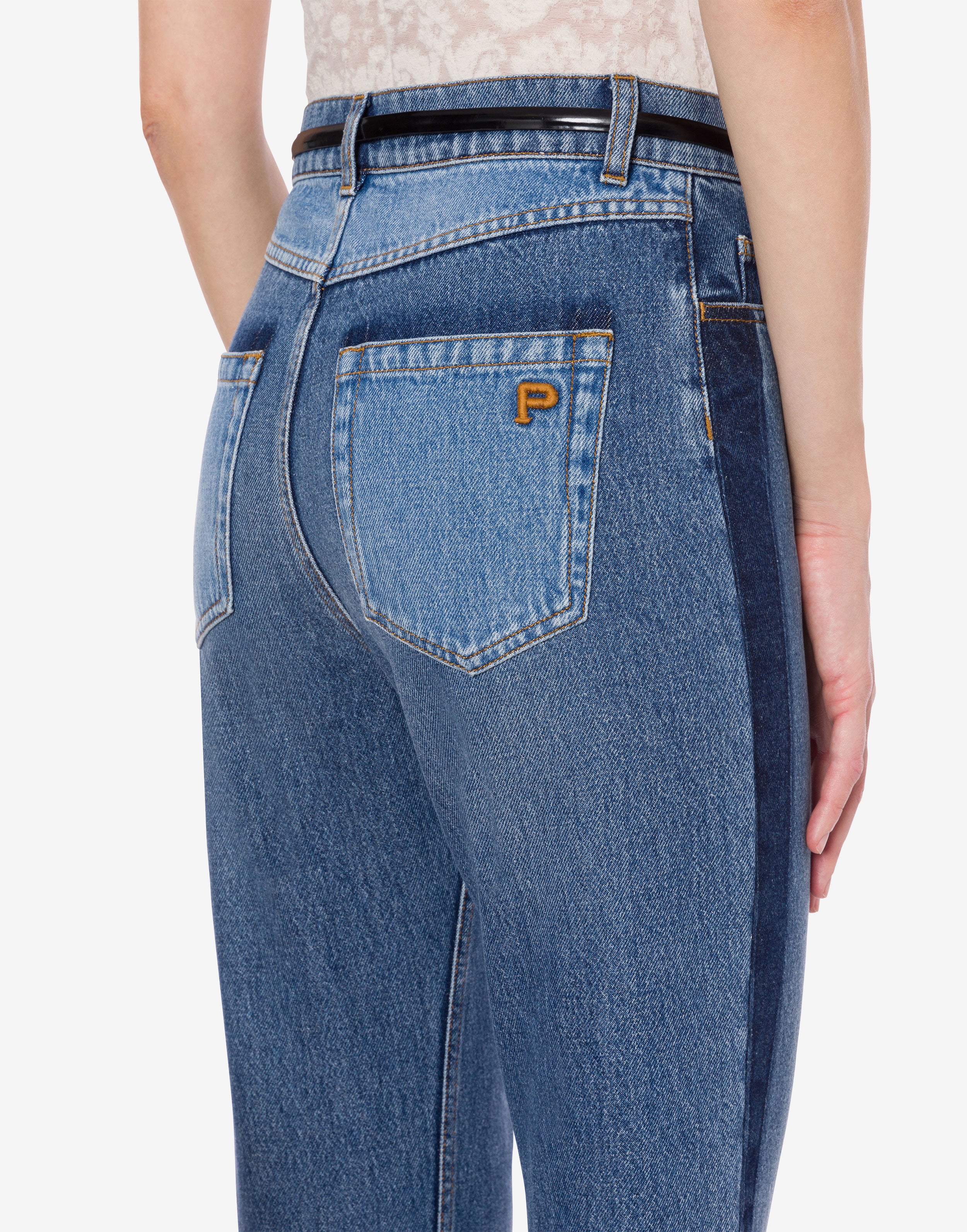 Denim trousers patchwork | Alberta Ferretti