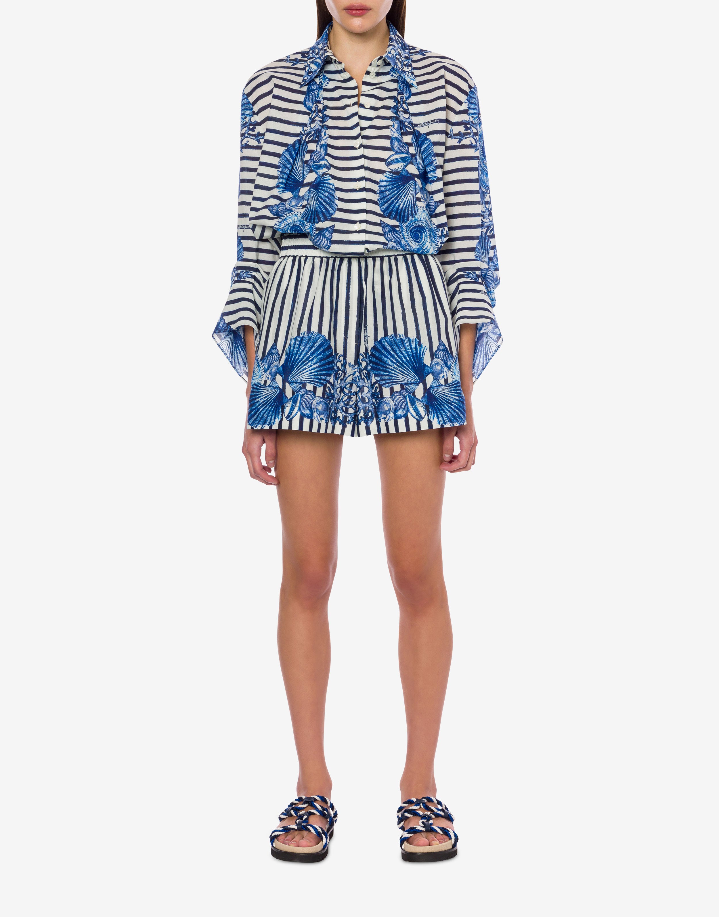 Short in organic muslin Alberta Ferretti Beachwear | Alberta