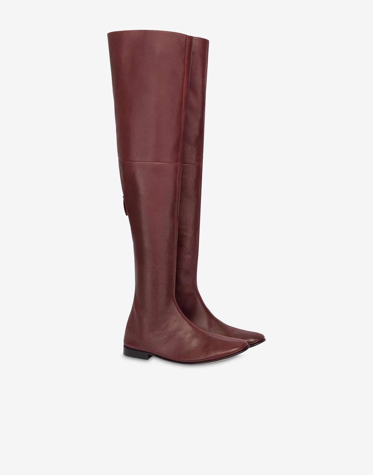 Botas altas de piel Bordeaux Alberta Ferretti Boutique Online 1