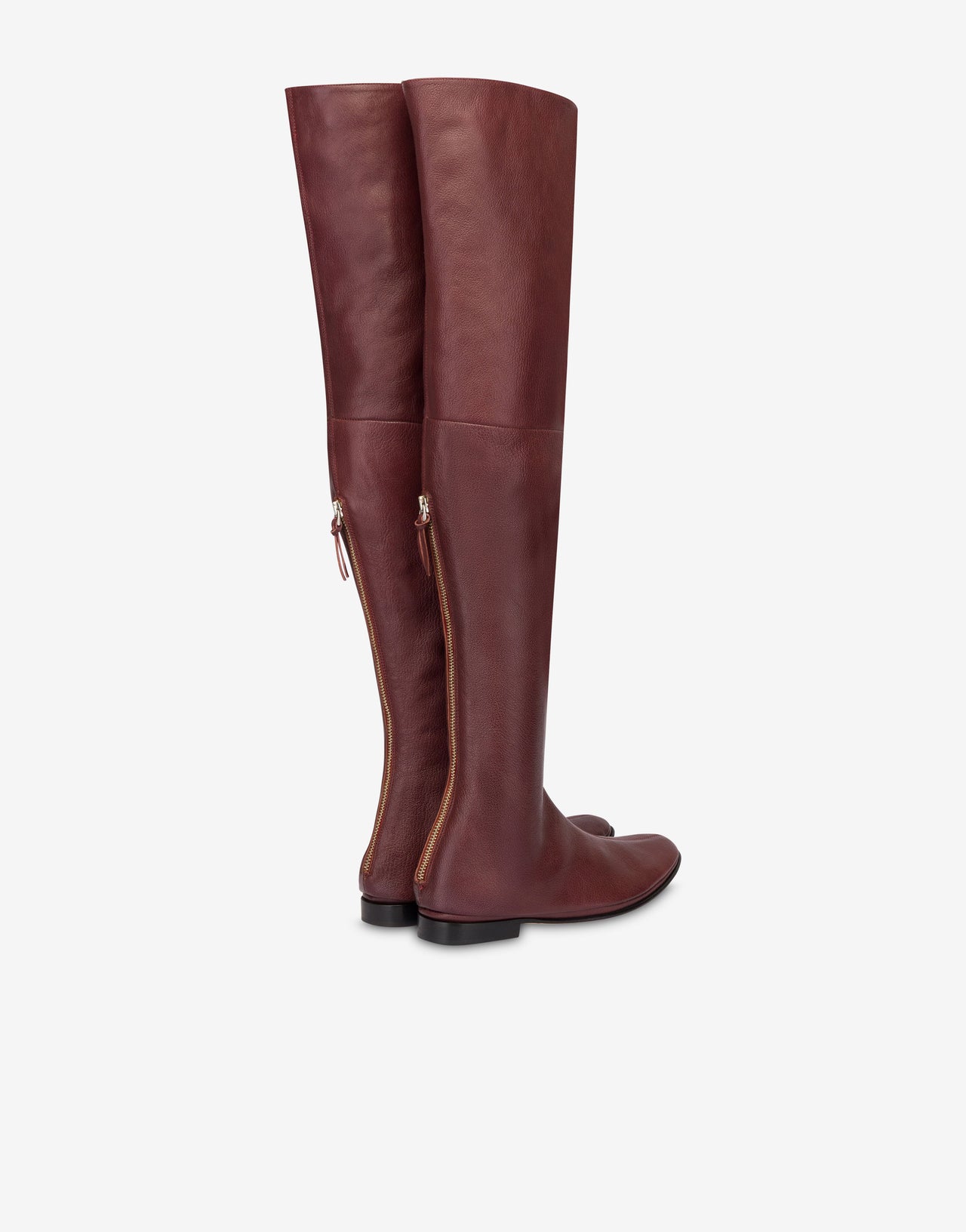 Botas altas de piel Bordeaux Alberta Ferretti Boutique Online 2