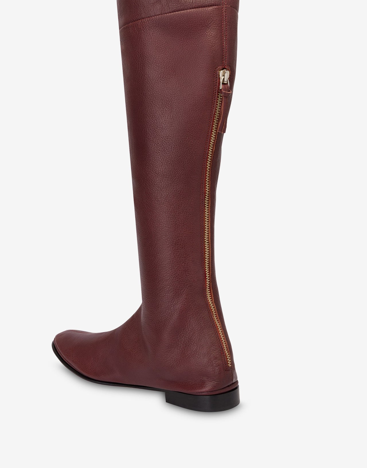 Botas altas de piel Bordeaux Alberta Ferretti Boutique Online 3