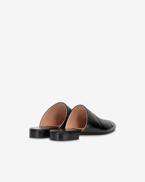 Patent leather Slipper Black Alberta Ferretti Boutique Online 1