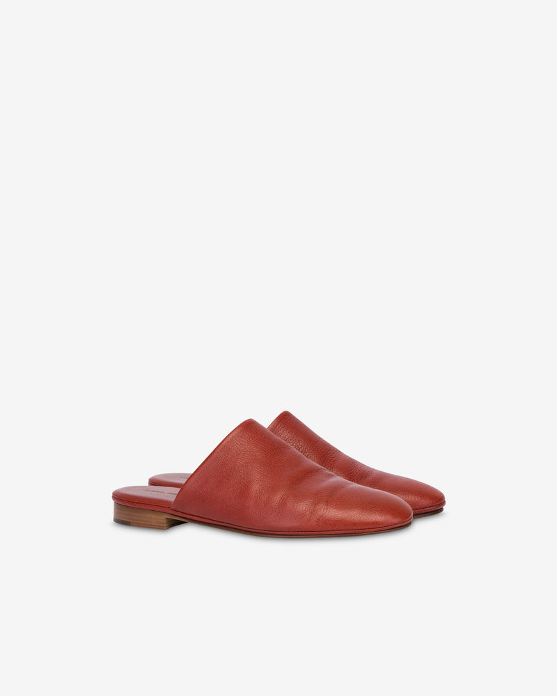 Leather Slipper Brown Alberta Ferretti Boutique Online 0