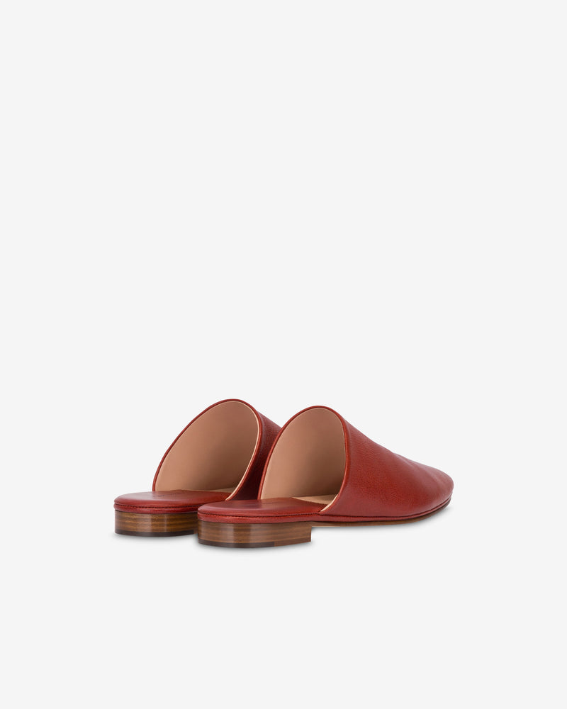 Leather Slipper Brown Alberta Ferretti Boutique Online 1