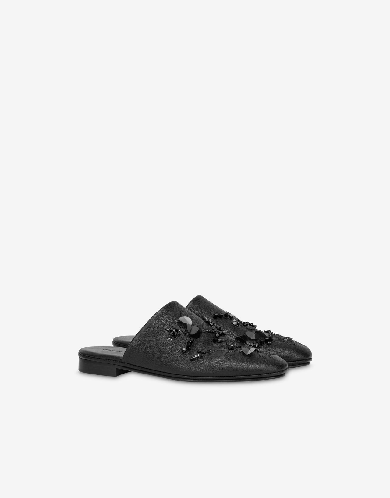Slipper bordados Negro Alberta Ferretti Boutique Online 1