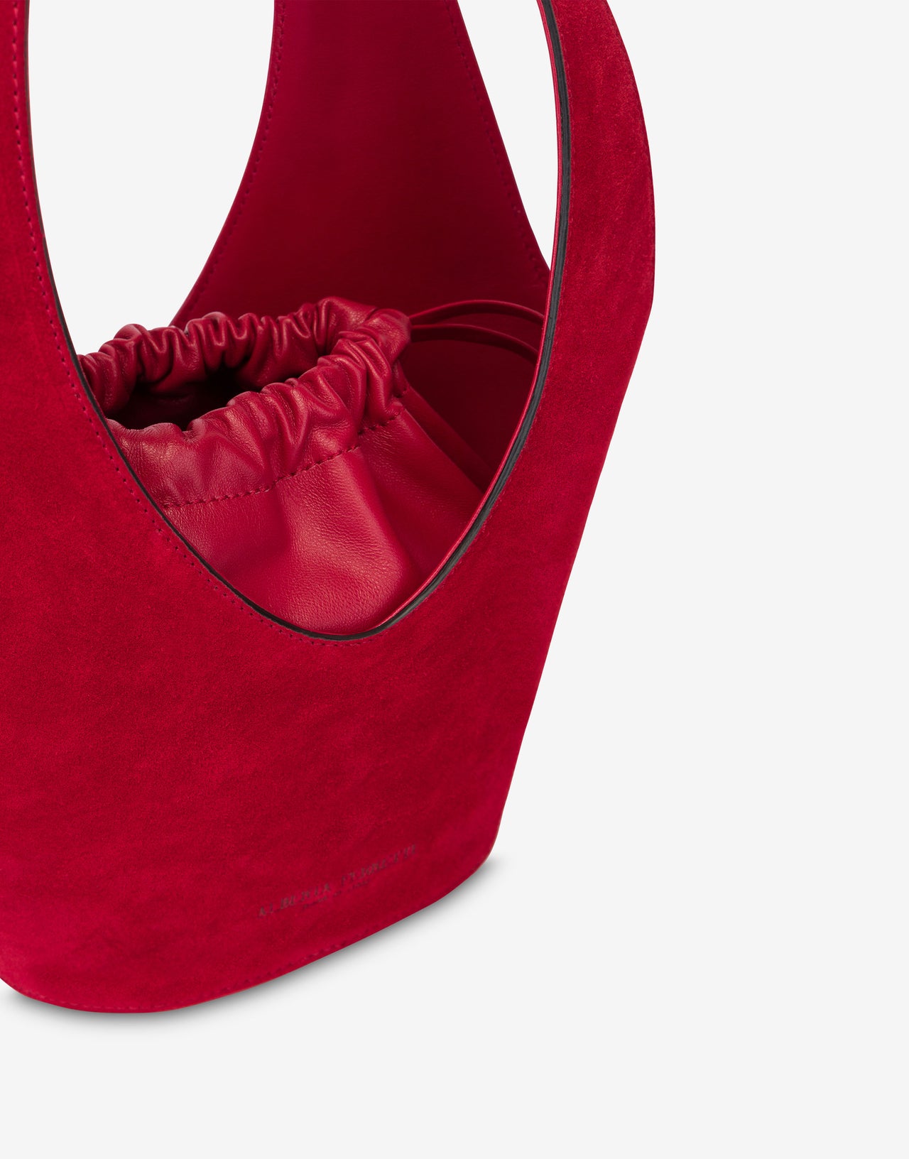 Suede medium bag Red Alberta Ferretti Boutique Online 4