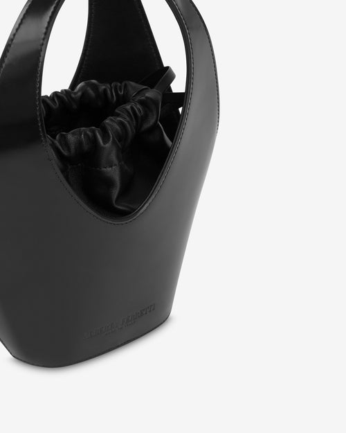 Mini brushed leather bag