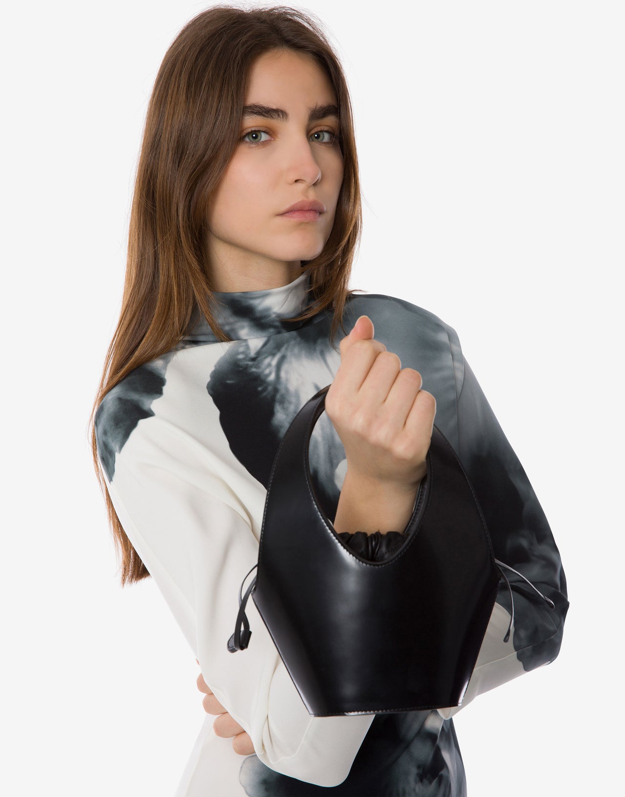 Mini sac en cuir Noir Alberta Ferretti Boutique Online 4