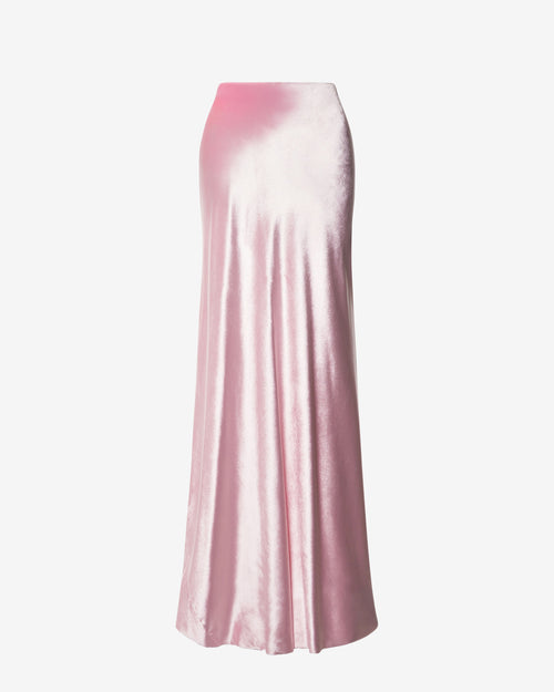 Long velvet skirt Pink Alberta Ferretti Boutique Online 0