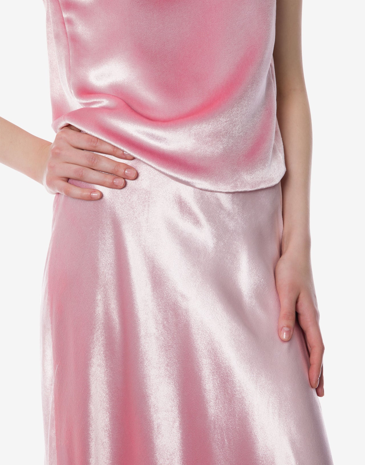 Long velvet skirt Pink Alberta Ferretti Boutique Online 4