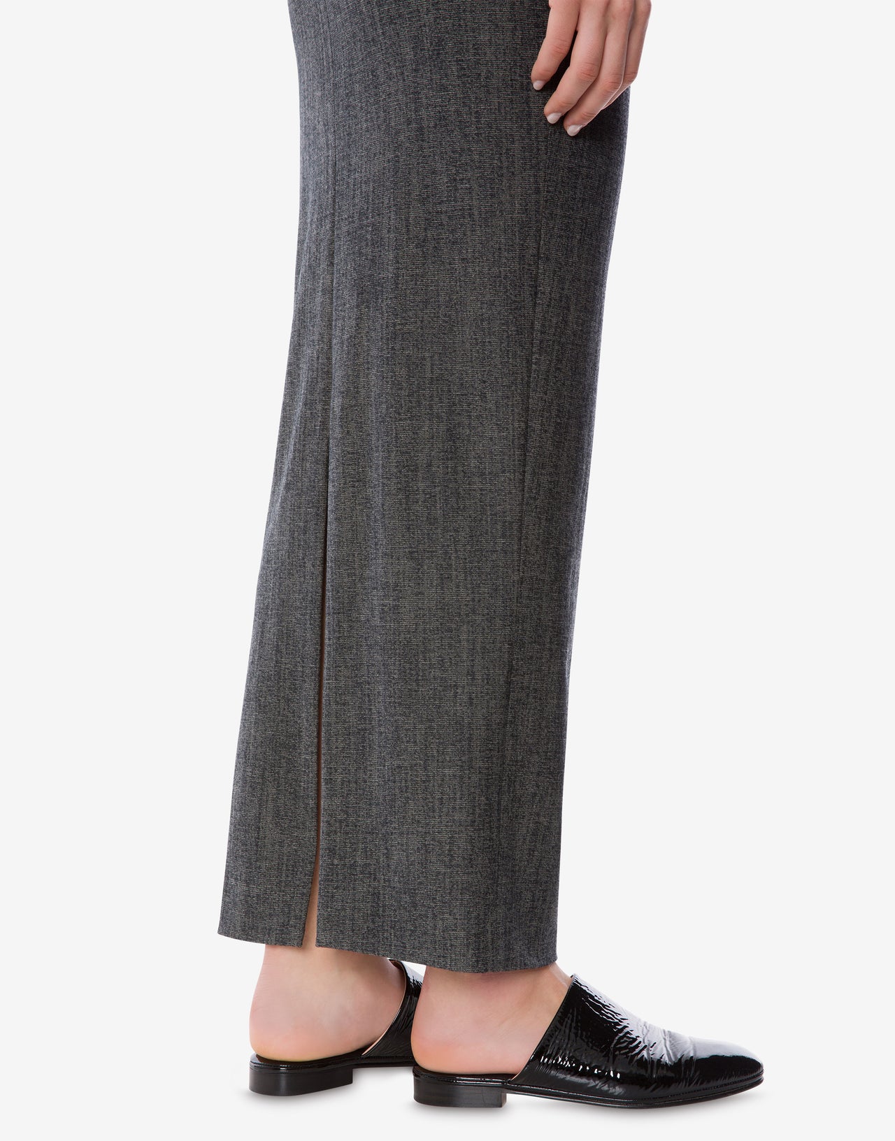 Stretch wool long skirt Grey Alberta Ferretti Boutique Online 3