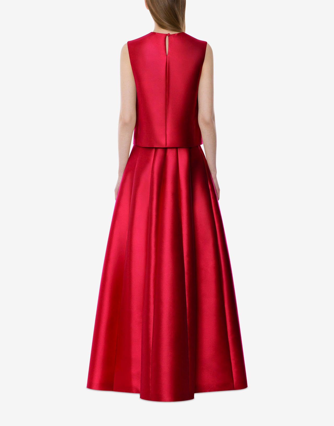 High-waisted mikado maxi skirt Red Alberta Ferretti Boutique Online 3