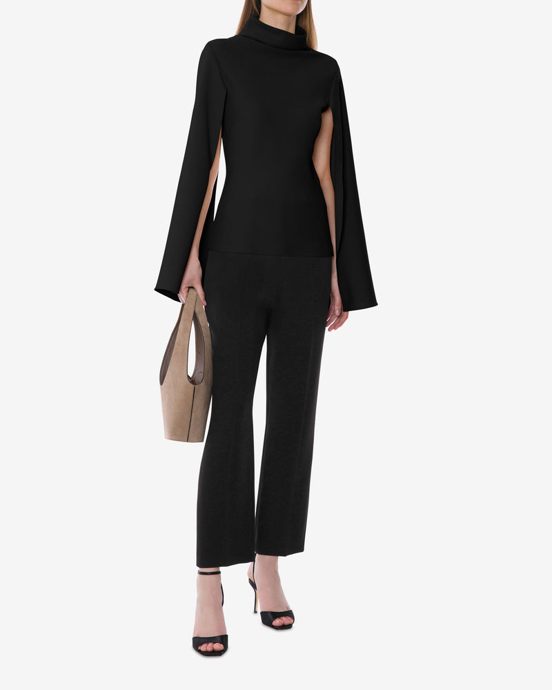 High neck cape top Black Alberta Ferretti Boutique Online 1