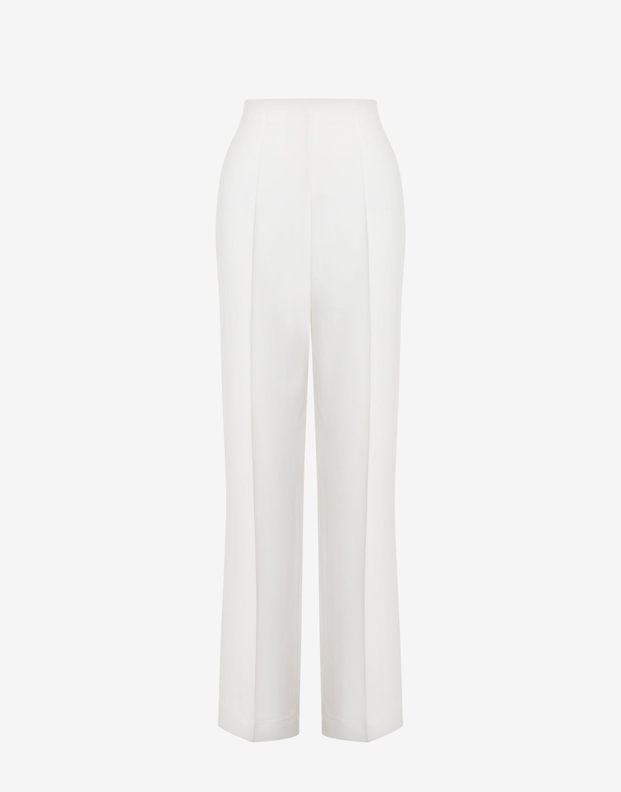 Pantaloni sartoriali in cady stretch Bianco Alberta Ferretti Boutique Online 1