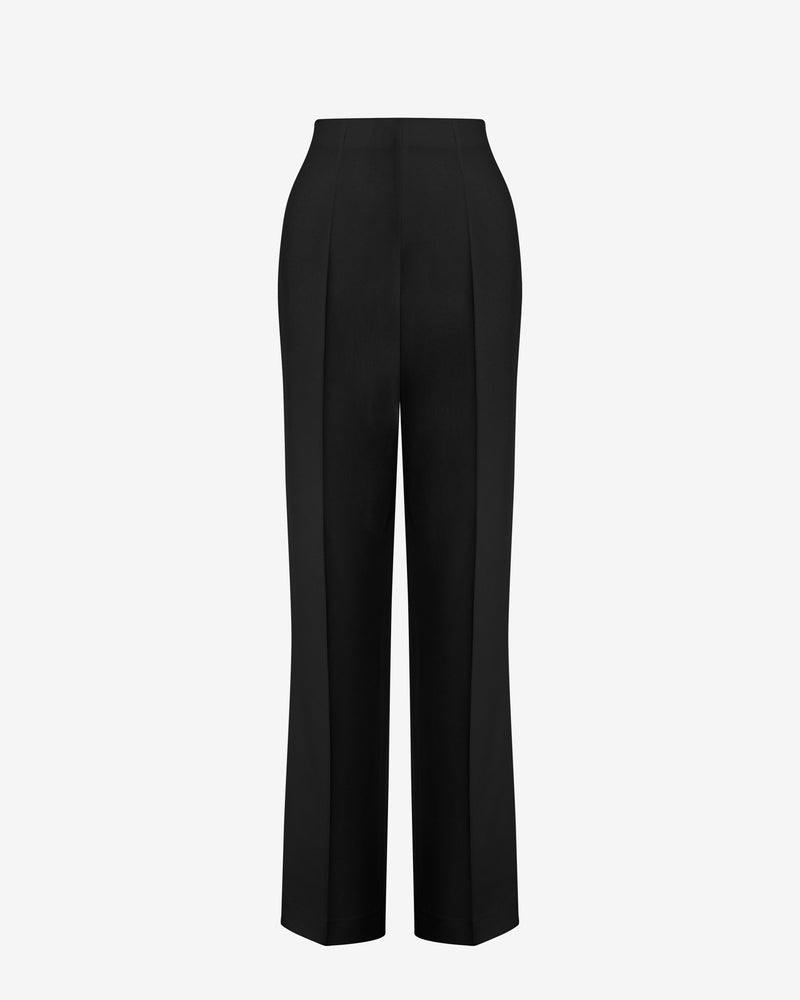 Tailored stretch cady suit trousers Black Alberta Ferretti Boutique Online 0