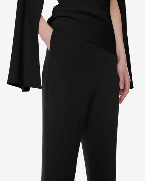 Tailored stretch cady suit trousers