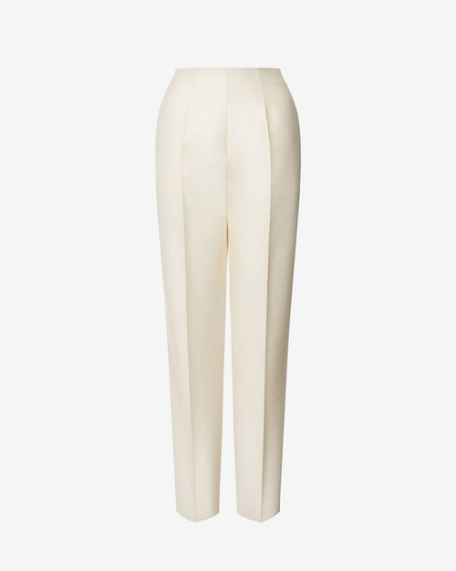 Wool silk suit trousers