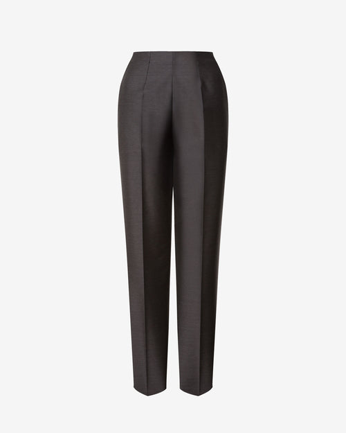 Wool silk suit trousers