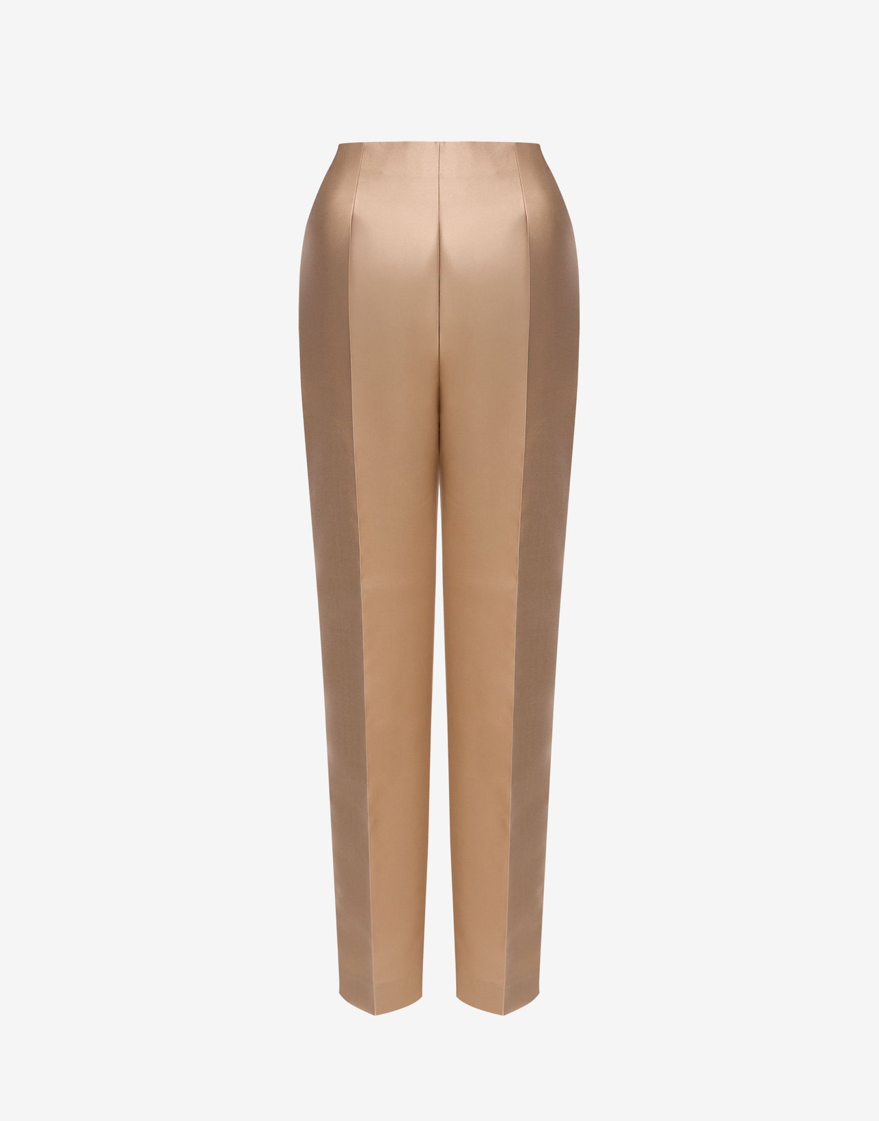 Pleated mikado trousers Gold Alberta Ferretti Boutique Online 1