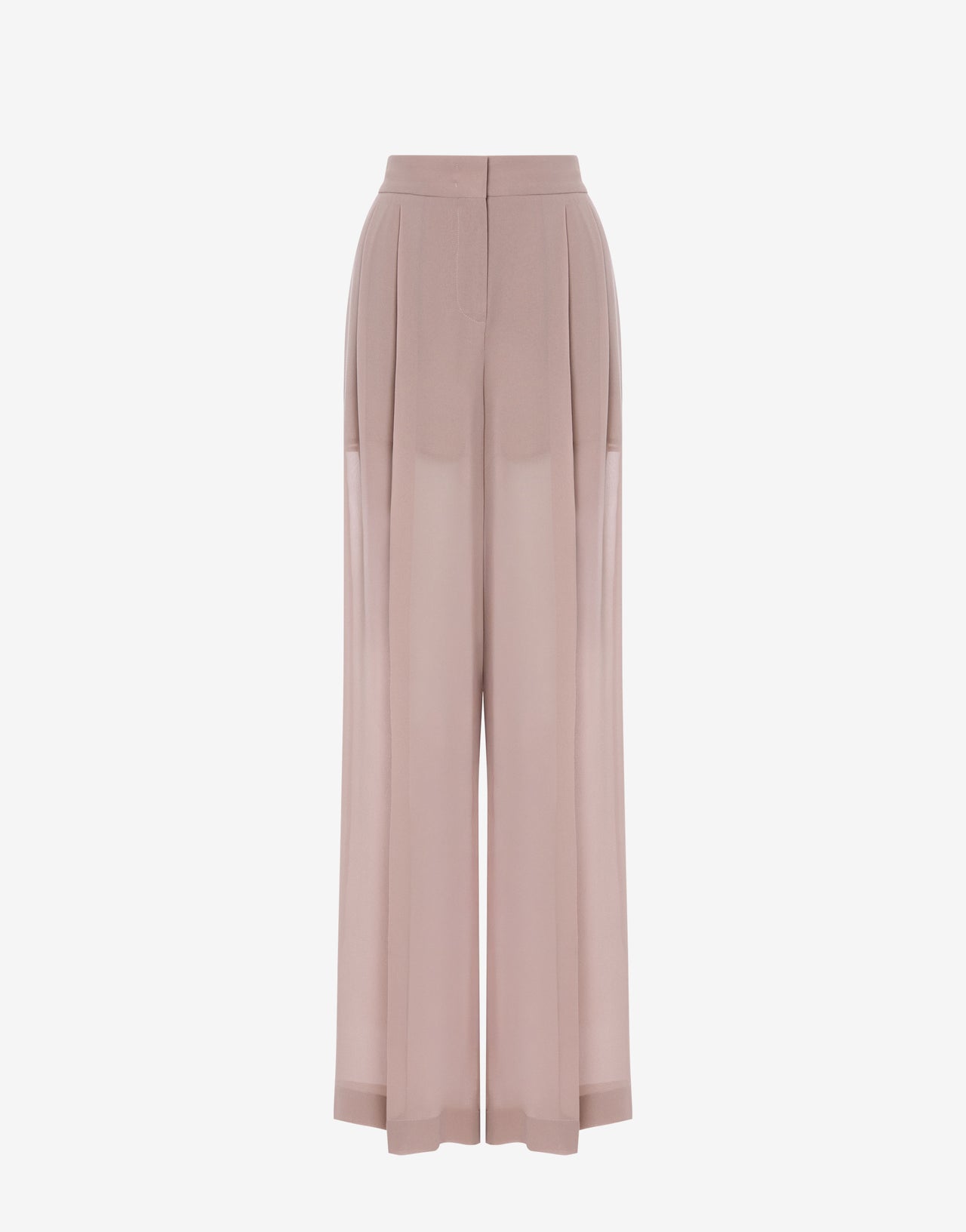 Wide leg georgette trousers Pink Alberta Ferretti Boutique Online 1