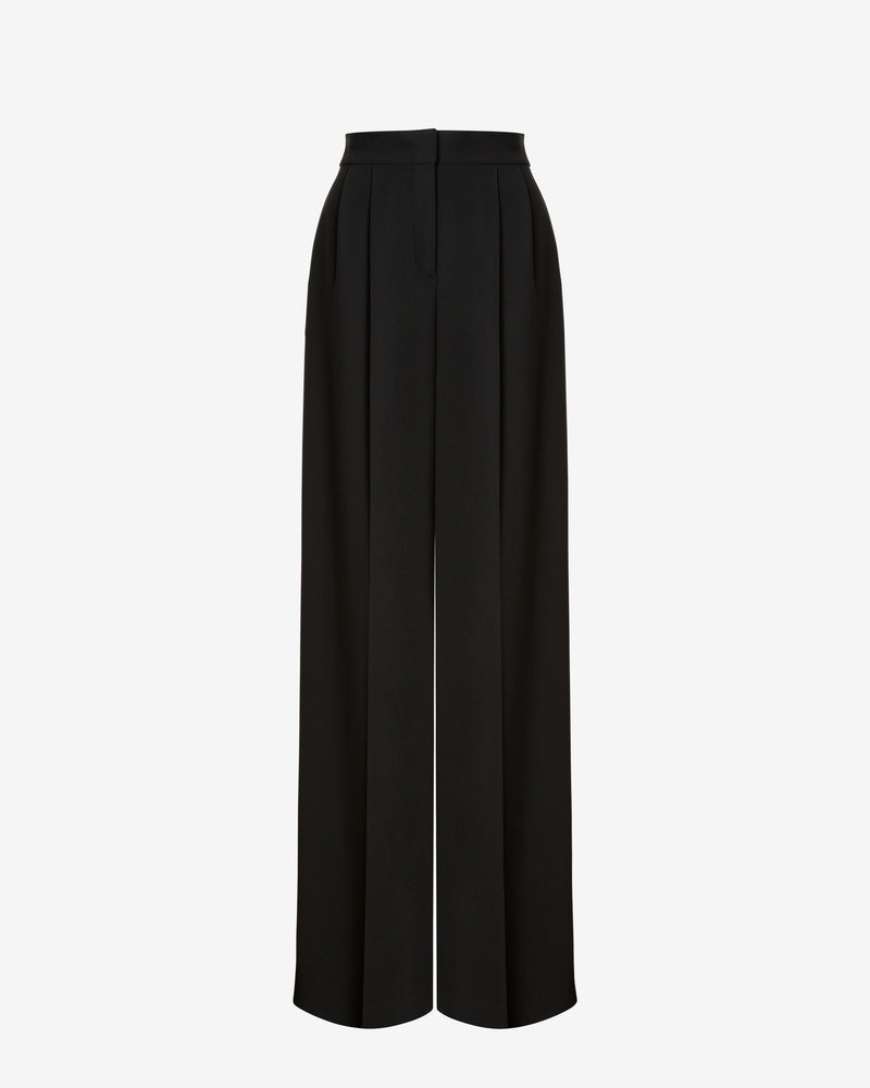 Fluid stretch cady trousers Black Alberta Ferretti Boutique Online 0
