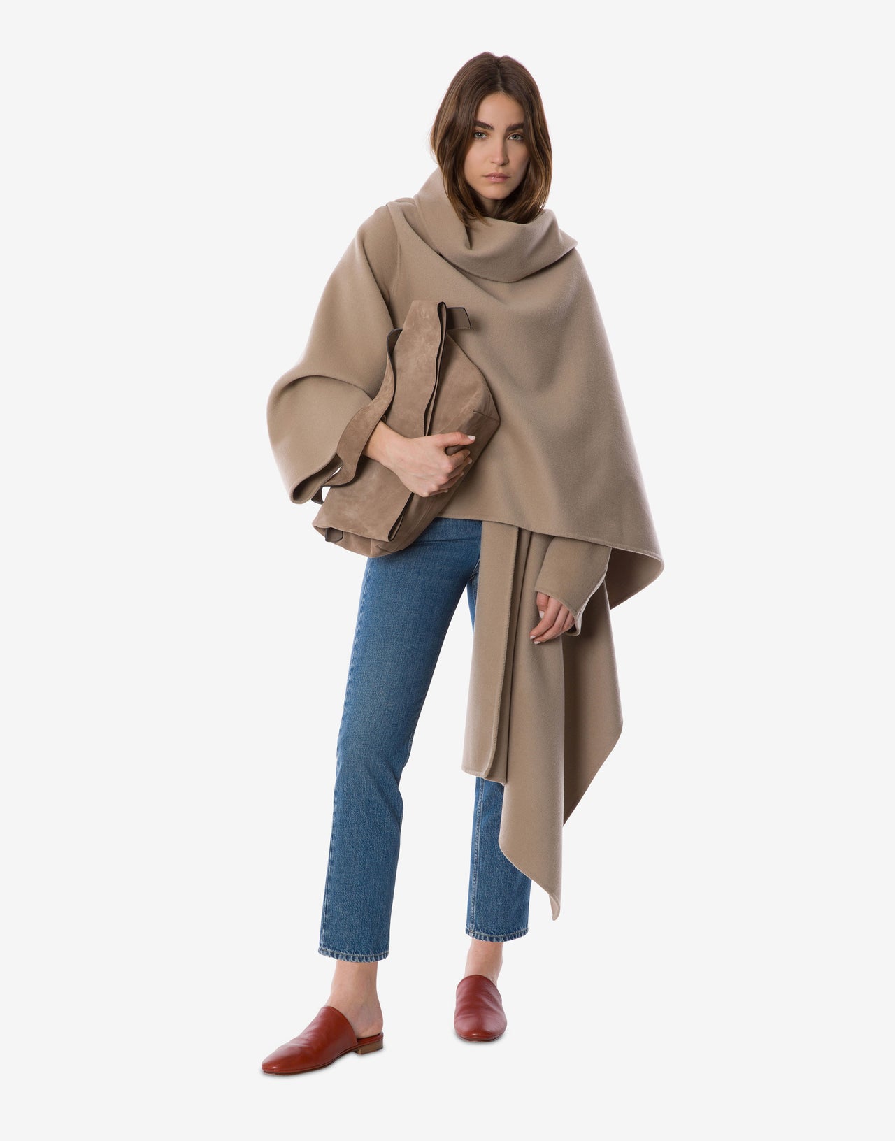 Cropped denim jeans 蓝色 Alberta Ferretti Boutique Online 2