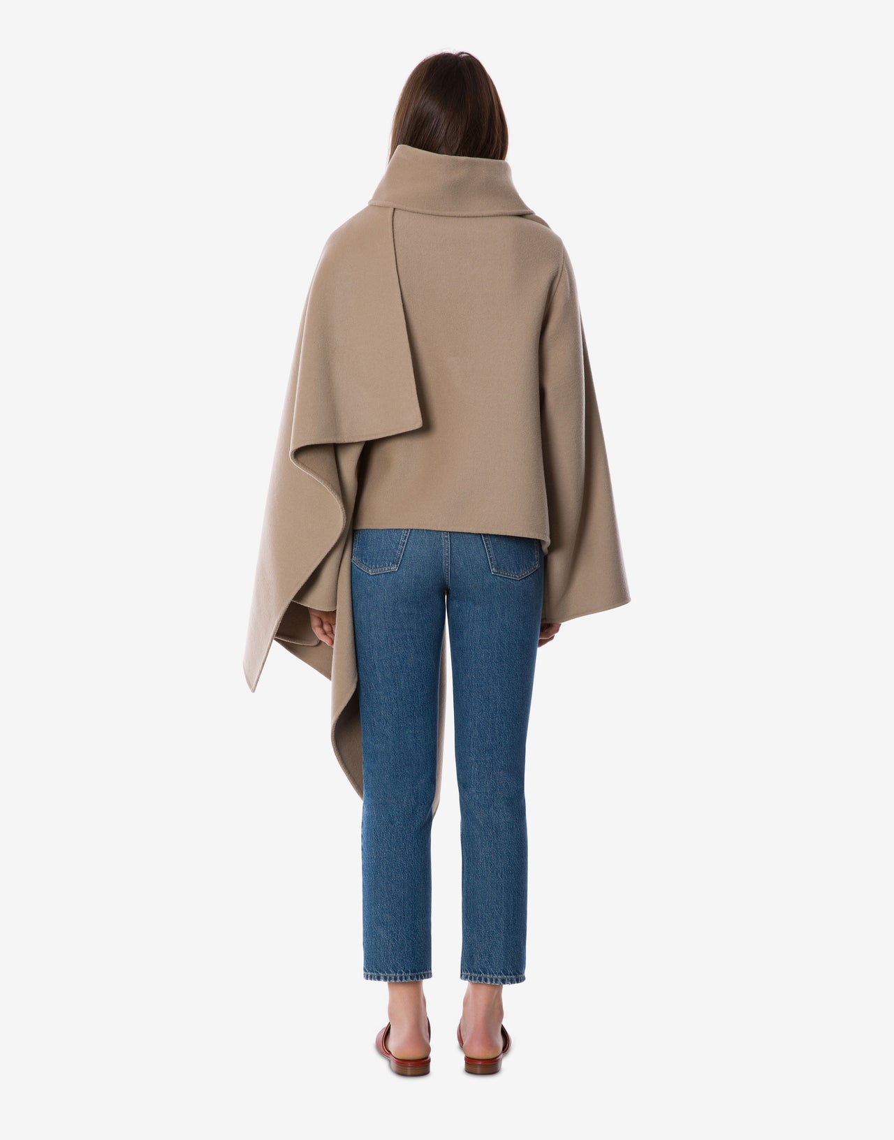 Cropped denim jeans 蓝色 Alberta Ferretti Boutique Online 3