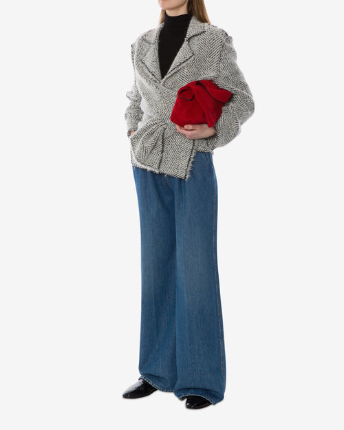 Wide leg denim jeans Blue Alberta Ferretti Boutique Online 1