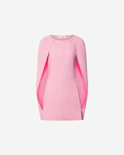 Minivestido con capa de chándal elástico