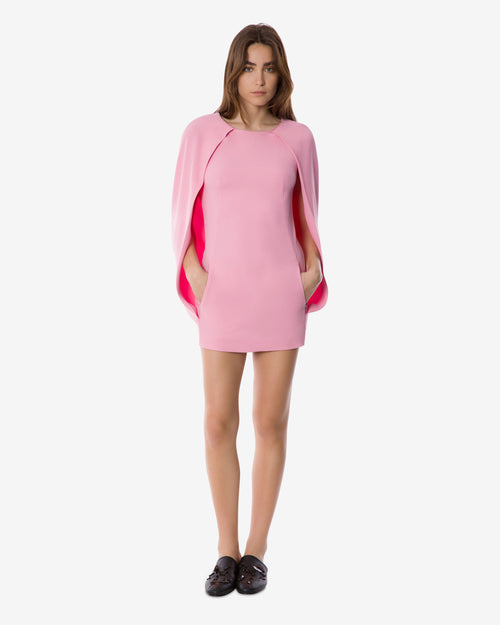 Minivestido con capa de chándal elástico Pink Alberta Ferretti Boutique Online 1