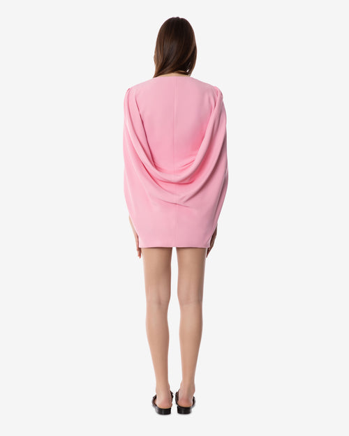 Minivestido con capa de chándal elástico