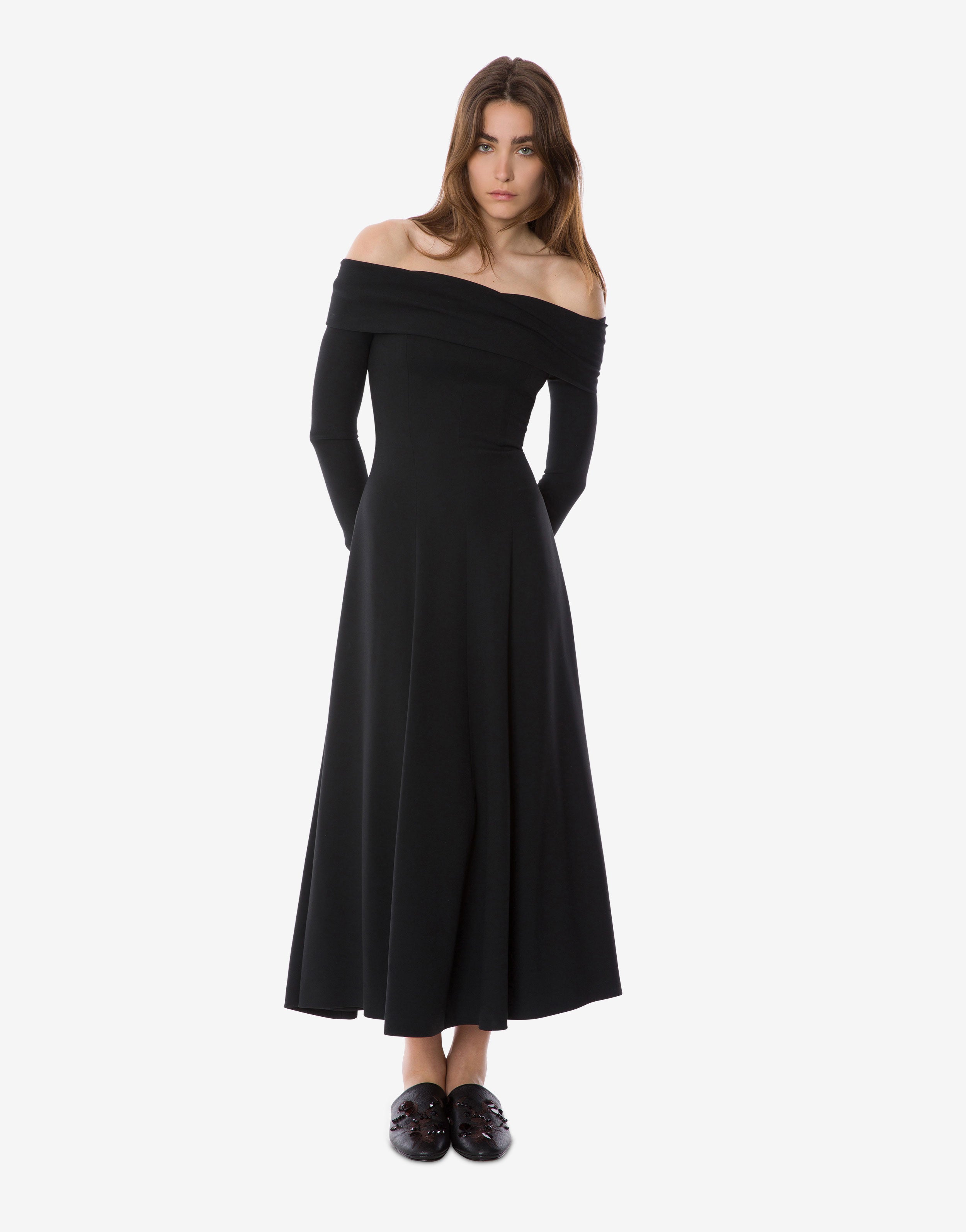 Off-the-shoulder evening dress | Alberta Ferretti