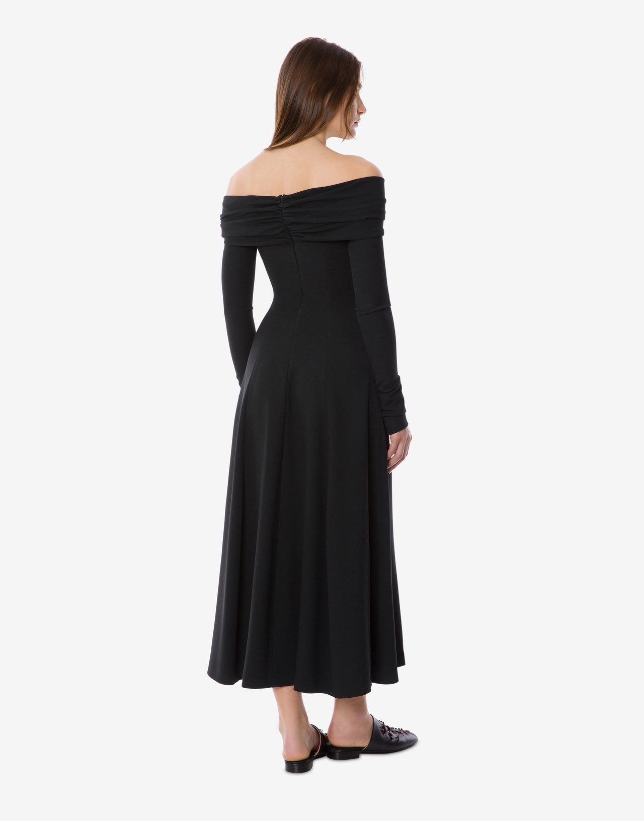 Off-the-shoulder evening dress Black Alberta Ferretti Boutique Online 2
