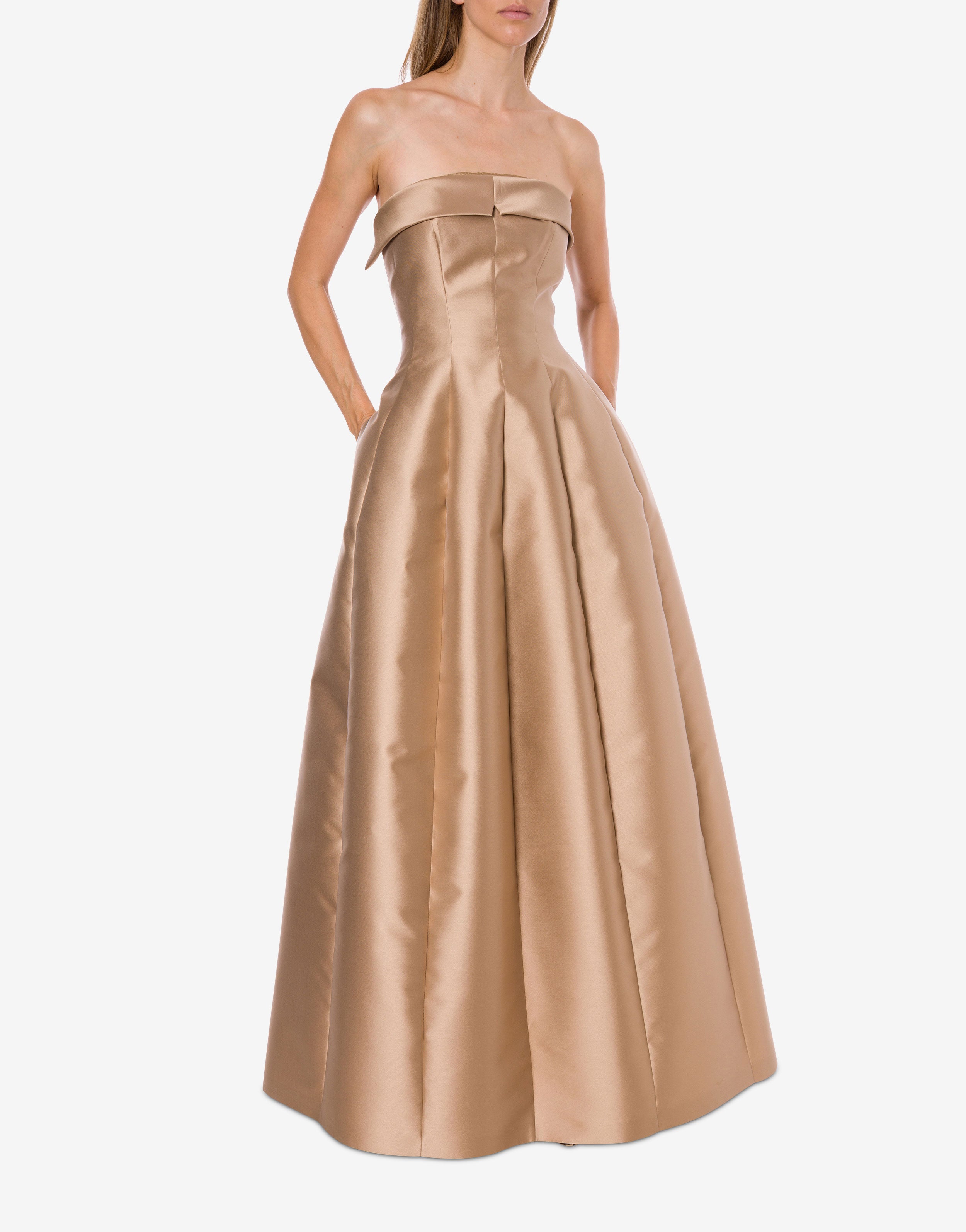 Sleeveless mikado evening dress | Alberta Ferretti