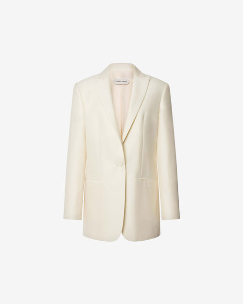 Wool silk suit jacket White Alberta Ferretti Boutique Online 0
