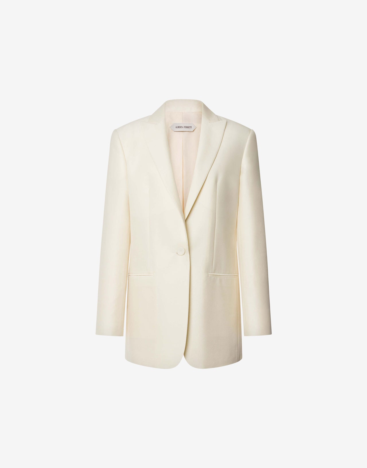 Wool silk suit jacket White Alberta Ferretti Boutique Online 1