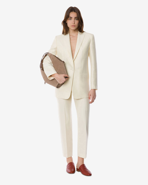 Wool silk suit jacket White Alberta Ferretti Boutique Online 1